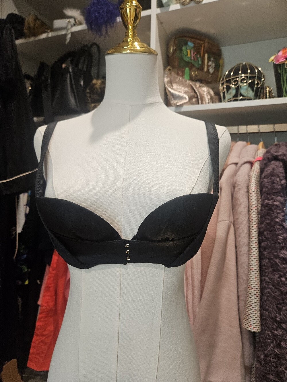 Agent Provocateur Jena Hook and Eye Satin Push up Bra - Picture 3 of 8
